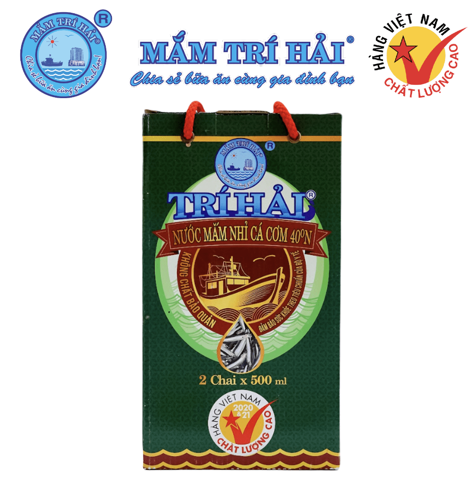 Nước Mắm Nhỉ  40độ hộp 2Chai 500ml