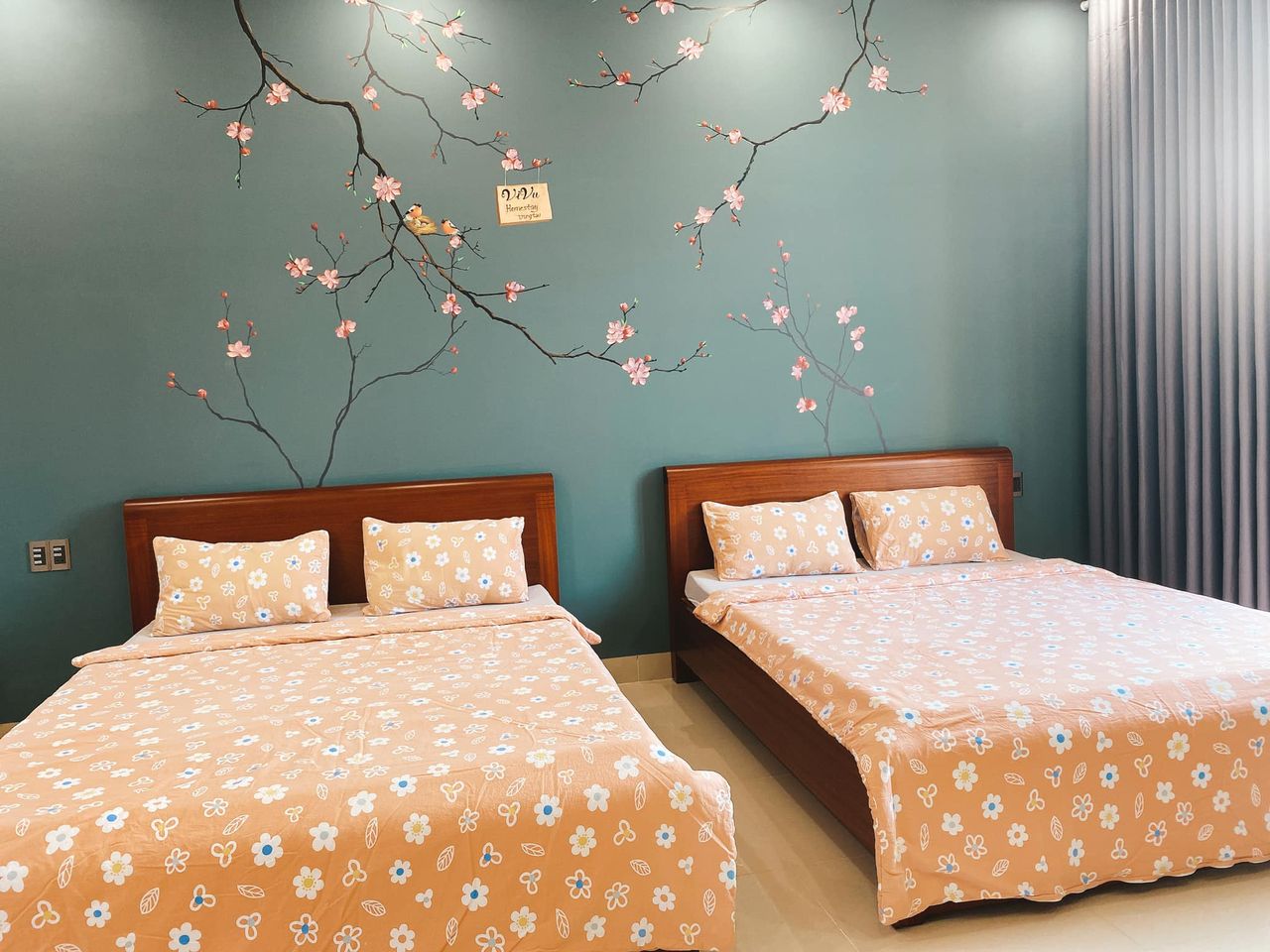 Phòng Giường Đôi Có Phòng Tắm Riêng - VIVU HOMESTAY