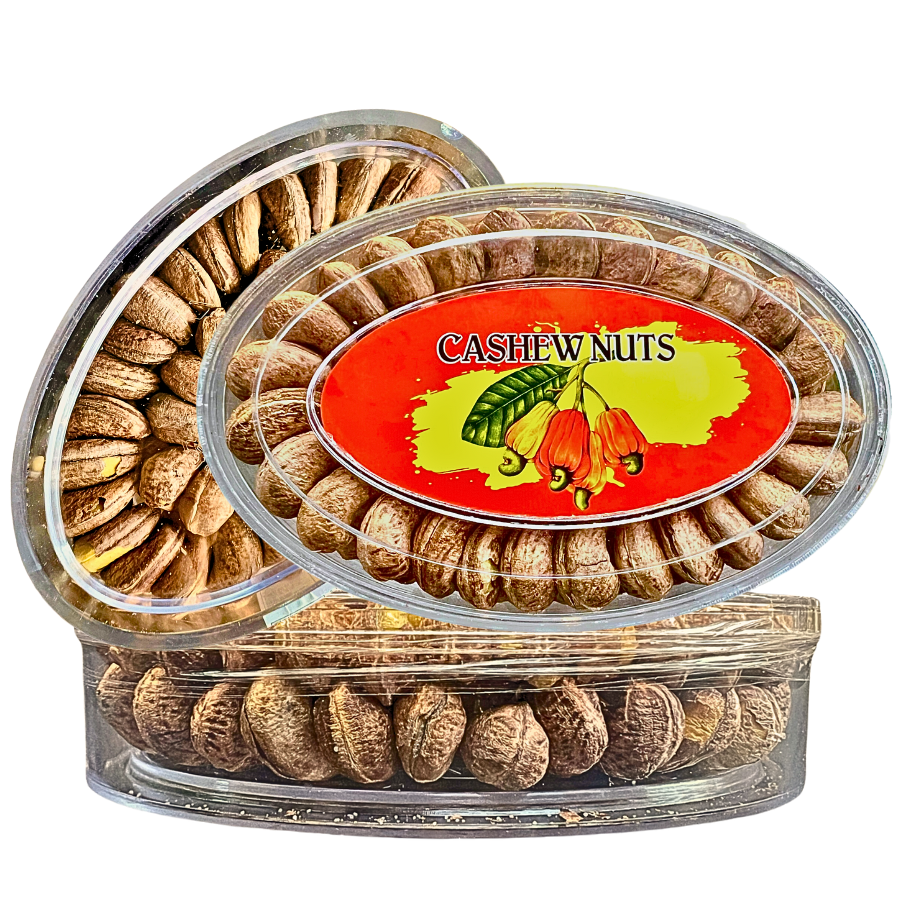 Hạt Điều Lụa Cồ Xếp Hoa ( còn vỏ ) hộp meka 350Gr