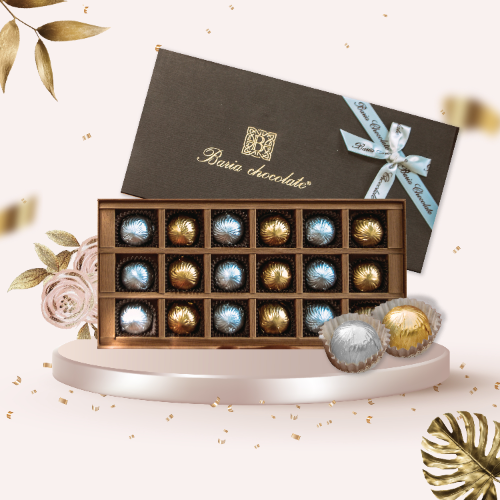 Hộp sô cô la 18 viên nhân hạt mắc ca