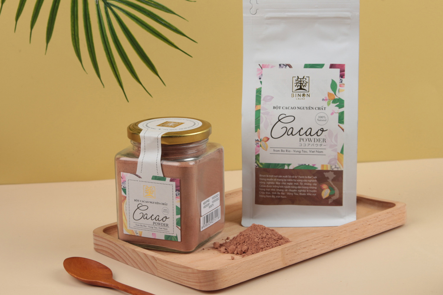 BỘT CACAO BINON NGUYÊN CHẤT hủ 200gr và túi 250gr