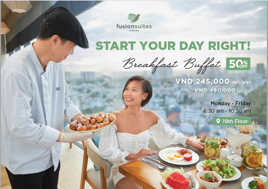 Breakfast Buffet Tại Fusion Suites Vũng Tàu