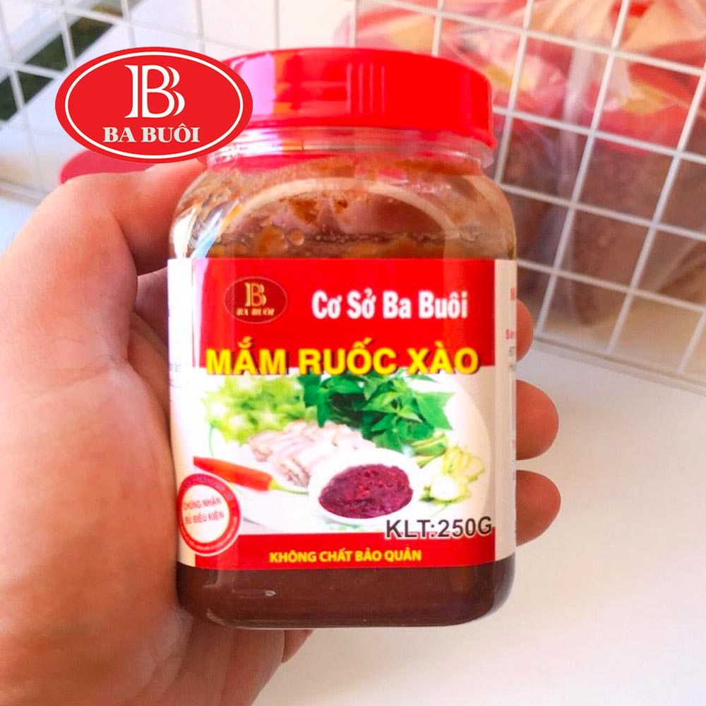 [Date Xa] Mắm ruốc xào ăn liền Ba Buôi nêm sẵn thành phần tự nhiên, hàng chuẩn vị loại 1 hũ 200g