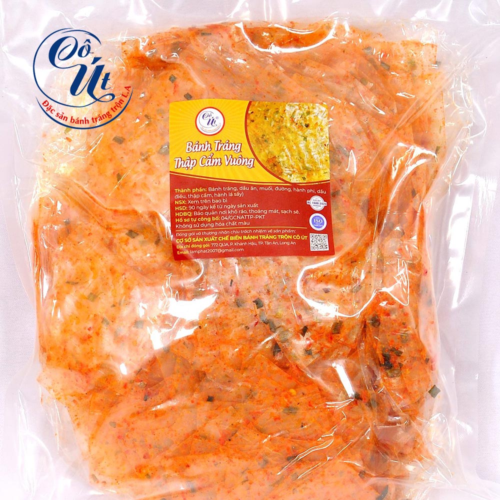 [Date xa] Bánh tráng thập cẩm vuông Cô Út thơm ngon, lạ miệng
