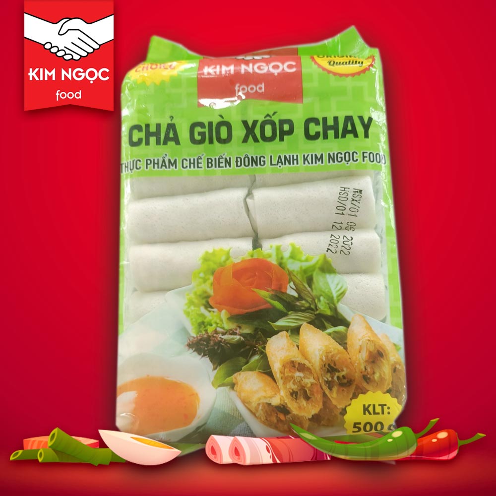 Chả giò xốp chay Kim Ngọc Food 500g