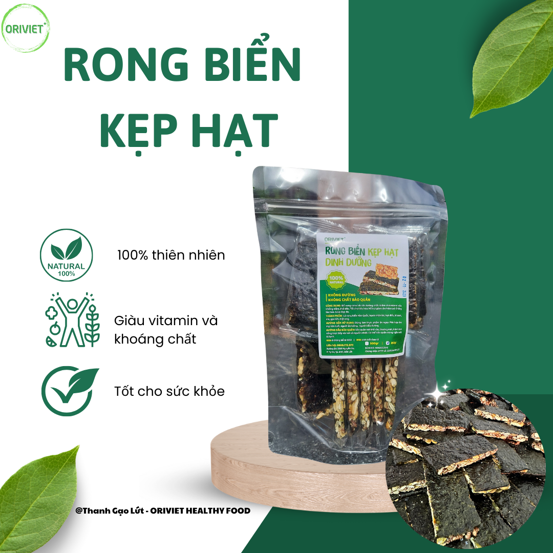 Rong biển kẹp hạt 250gr