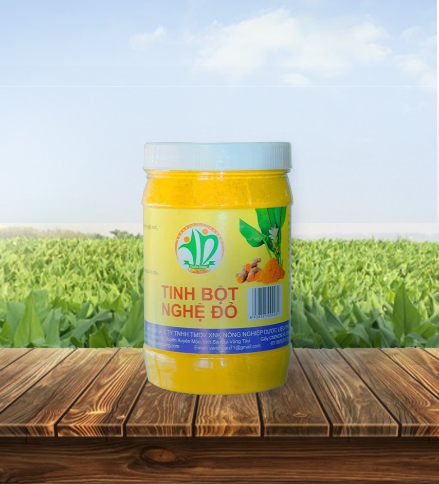 Tinh bột nghệ đỏ Thuần Dương - hủ 250g