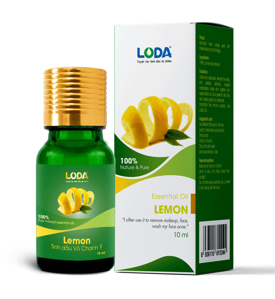 Tinh dầu Vỏ Chanh Ý 10ml (thiên nhiên - nguyên chất)